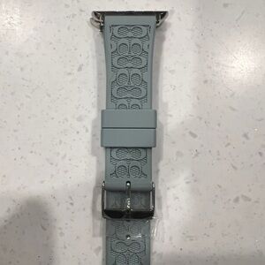 Coach signature Apple Watch band blue. Fits 38/40/41 mm